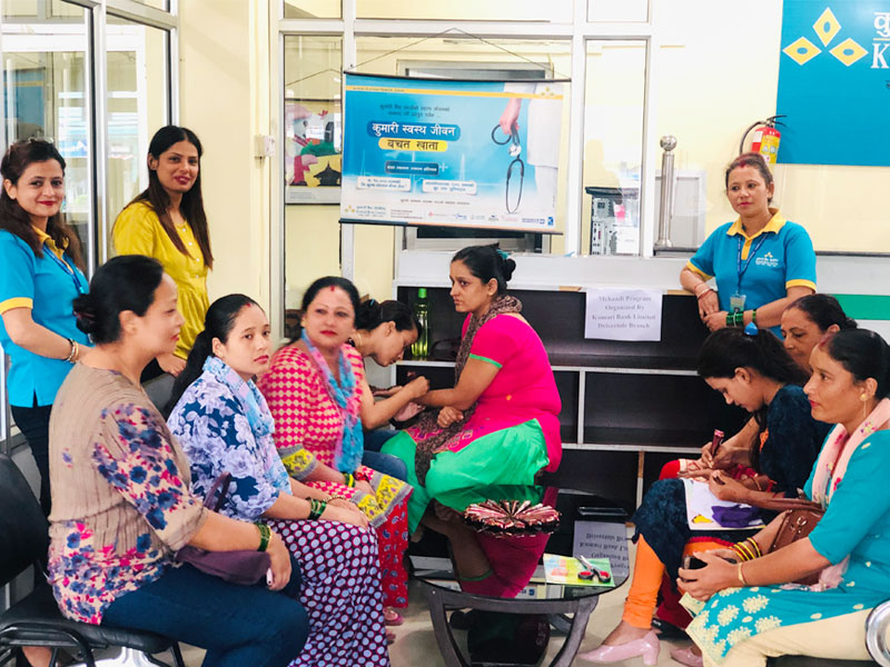 kumari-bank-s-mehendi-programme-at-drivertole-branch